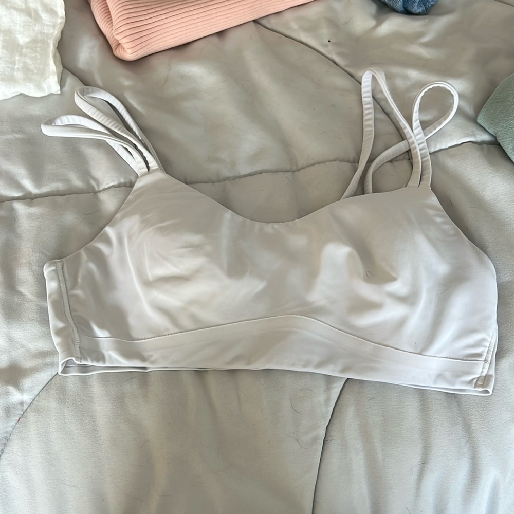 Lululemon sports bra, size 2. Thin, light support good for A-B cup.